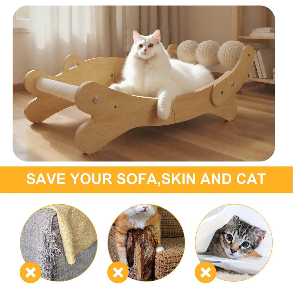 FUNACAY cat furniture protector helps shield sofas and surfaces.