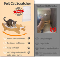 Replacement felt scratch mat from FUNACAY ready for long-lasting scratching sessions.