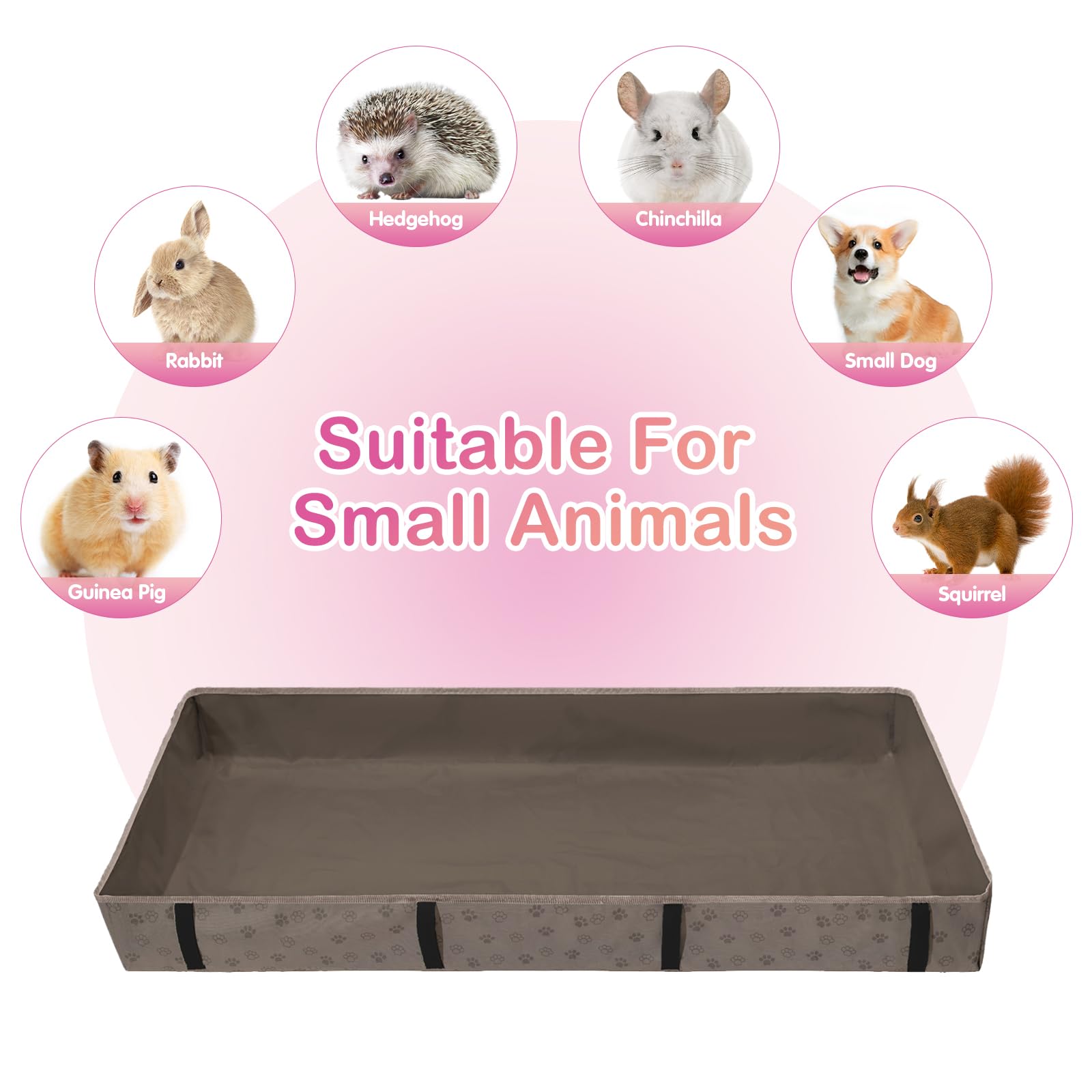 FunFurry dark-gray interior coating seals spills and blends with indoor decor.