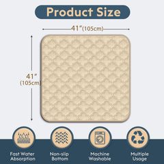 FunFurry dog pee pad 41x41 absorption layer close-up highlights high-density soaking