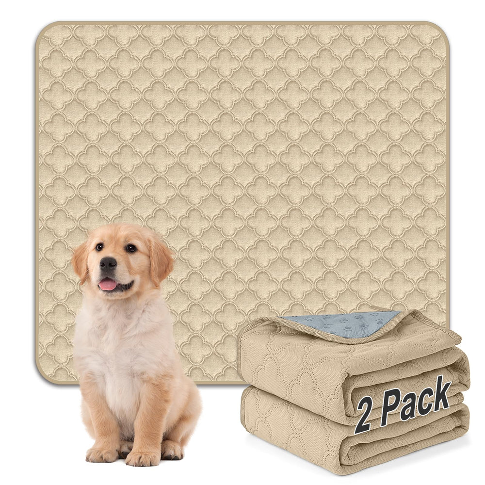 FunFurry dog pee pad 41x41 front view shows wide coverage and reusable design