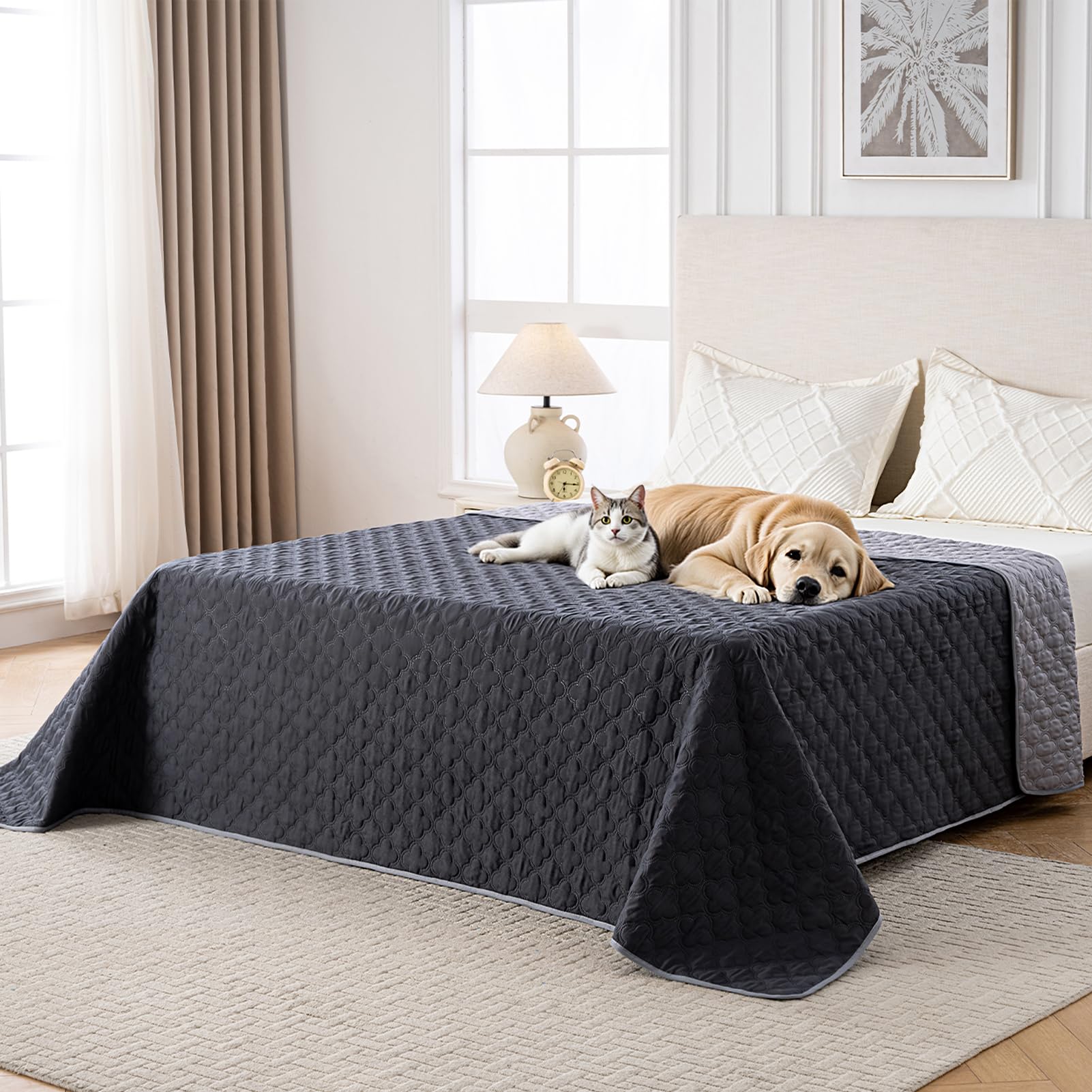 FunFurry double-sided waterproof blanket pack shot demonstrates robust spill protection for couches
