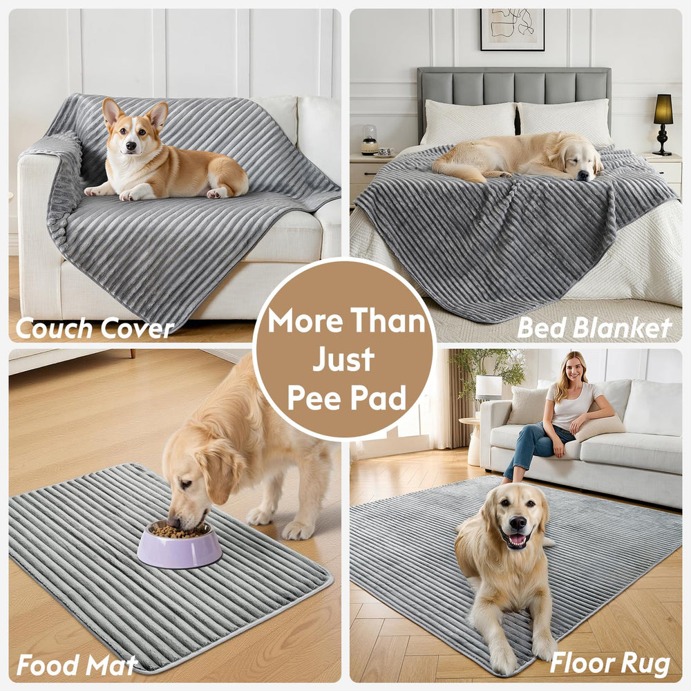 FunFurry pad waterproof backing shows floor protection from accidents.