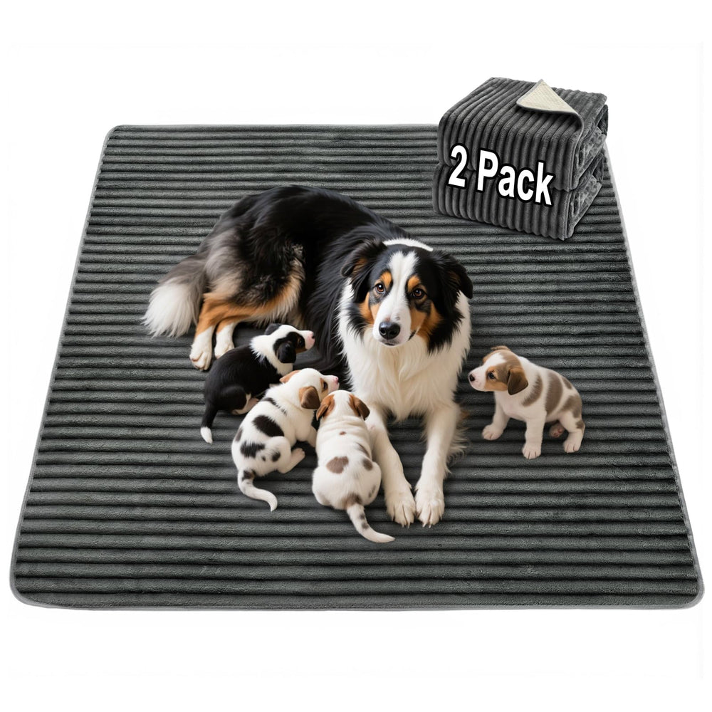 FunFurry flannel pad—soft surface protects paws on a large 36x48 inch pad.