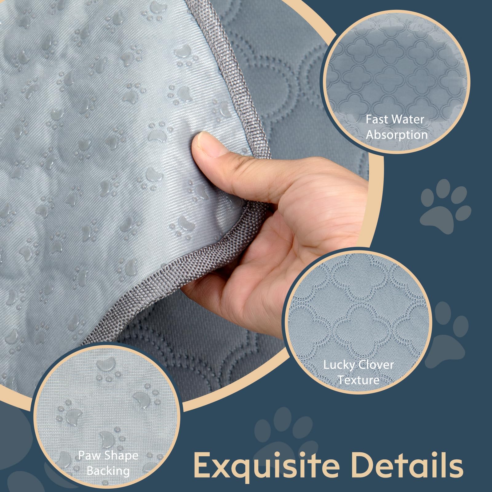 FunFurry machine-washable pee pad stays soft after washing.