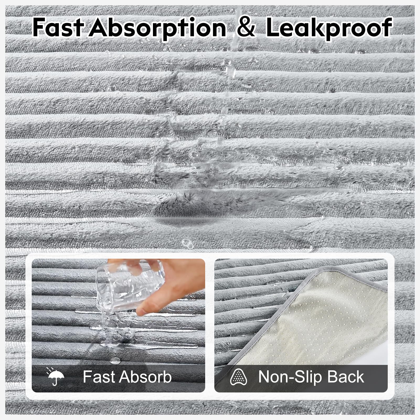 FunFurry pad absorbent core rapidly soaks moisture for calm training spaces.