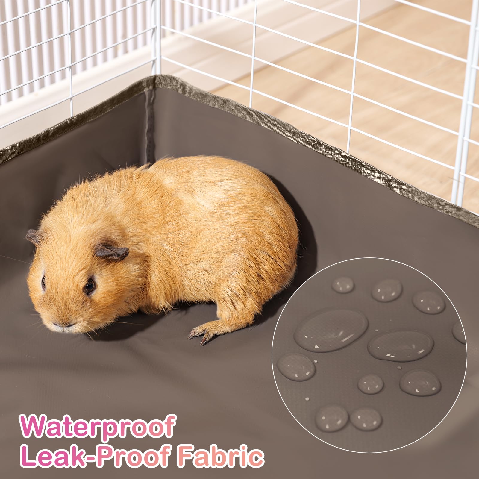 FunFurry paw-pattern exterior adds a friendly look to small animal habitats.