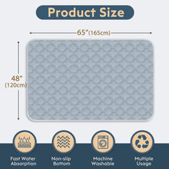 FunFurry pee pad close-up shows dense absorption layer for dryness.