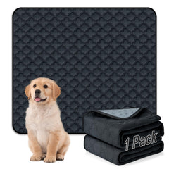 FunFurry pee pad 72x72 flatlay demonstrates large coverage for dogs.