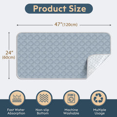 FunFurry compact pee pads in 12x12 and 18x24 sizes for quick cleanup and odor control.