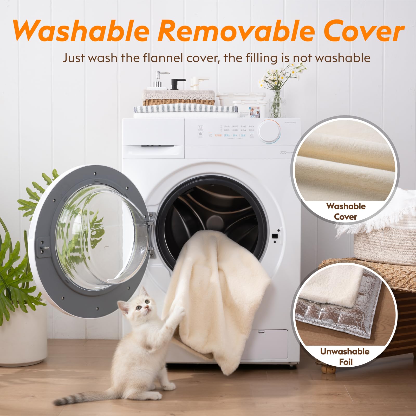 FunFurry self-warming cat bed crate-use-friendly suitable for travel and cozy rest.