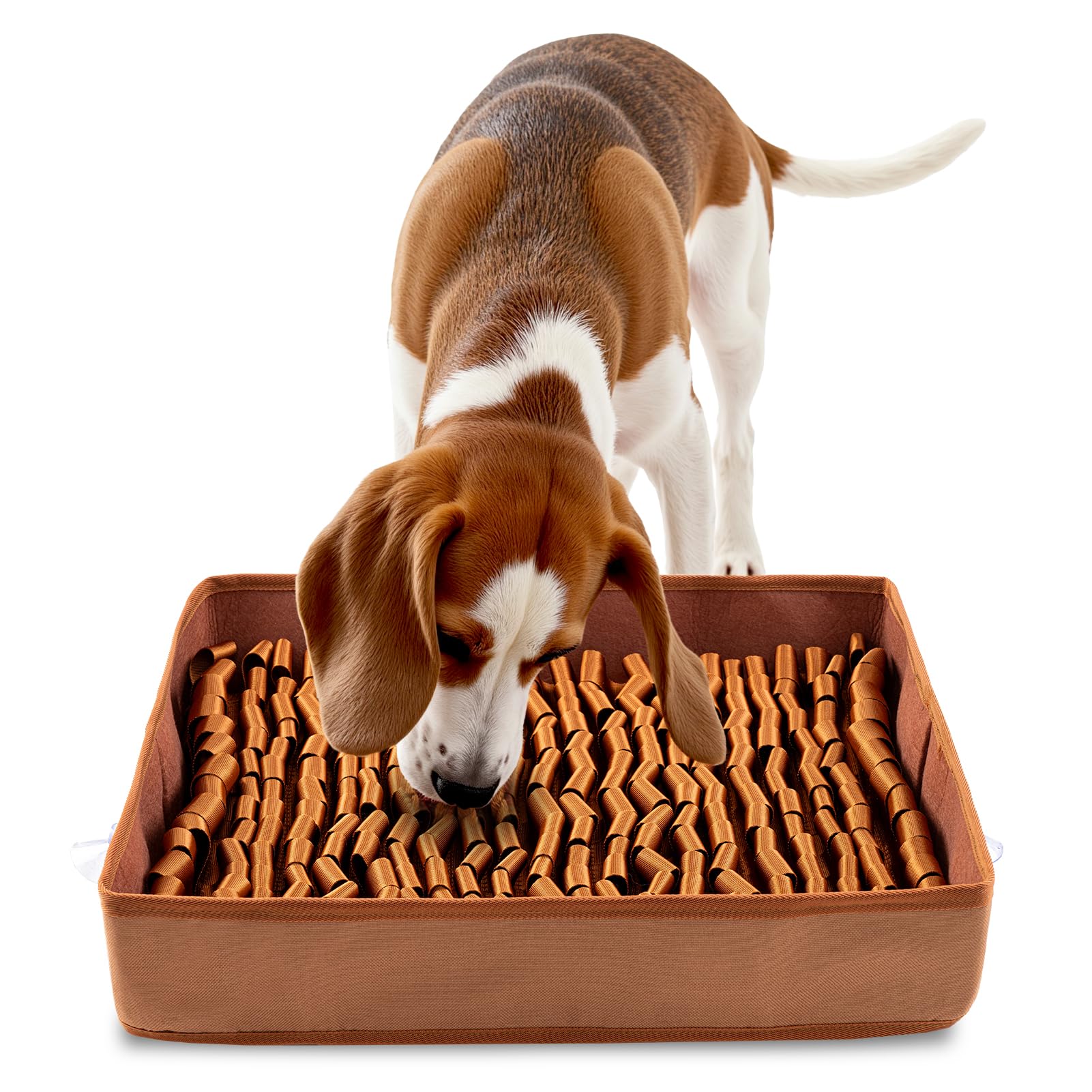 FunFurry Snuffle Mat brown product shot emphasizes enrichment play