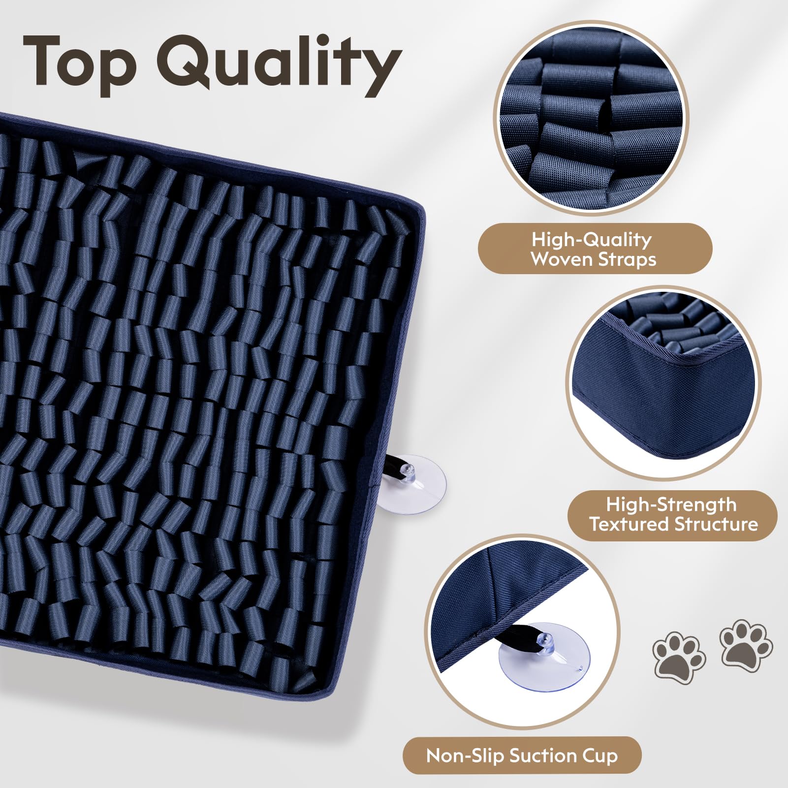 FunFurry Snuffle Mat dog sniffing the surface shows scent-driven enrichment.