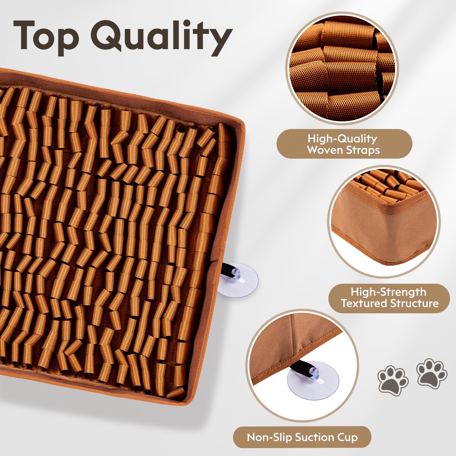 FunFurry Snuffle Mat non-slip backing ensures stable play