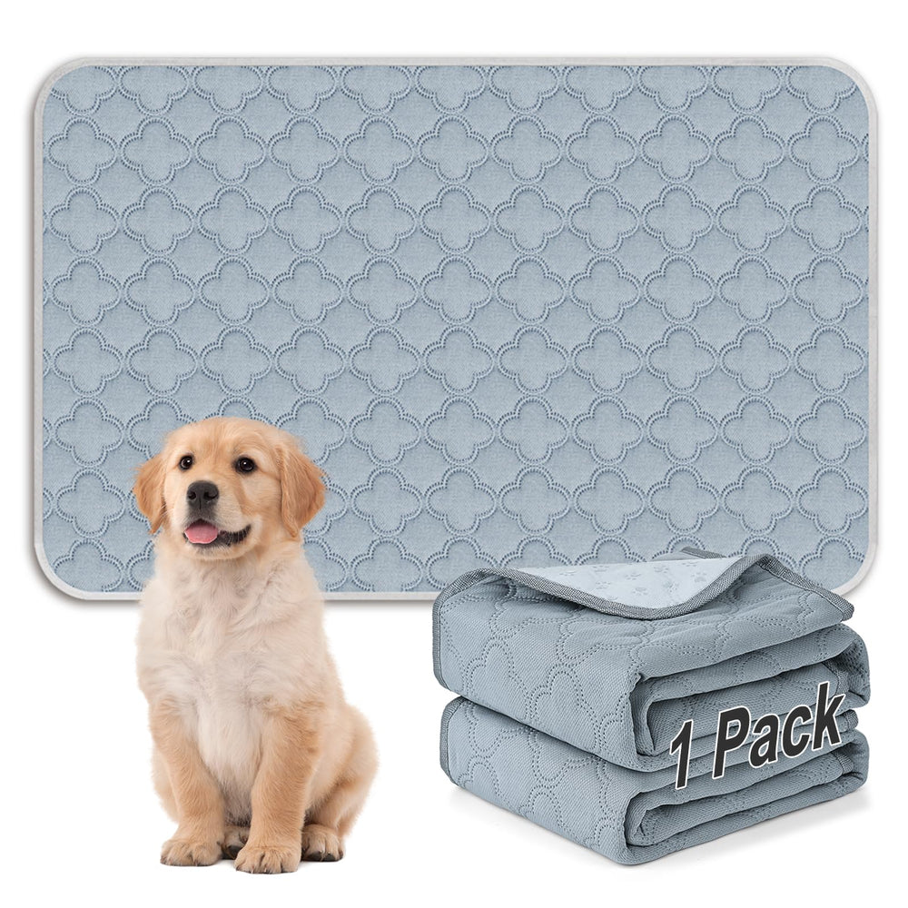 FunFurry washable pee pad in light grey, 48x65, ideal for training and daily use.