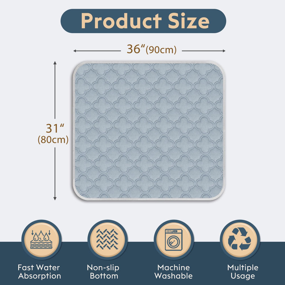 Closeup of FunFurry absorbent core on a pee pad for quick containment.