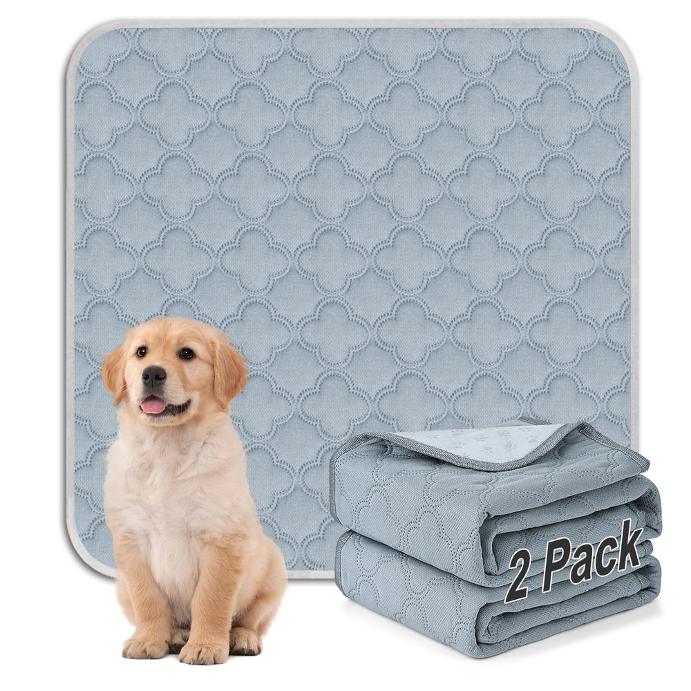 FunFurry washable pee pads with paw-shape back for crate safety and floor protection.