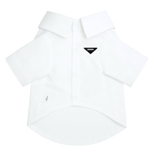 Fung Fay luxury dog shirt collar detail ideal for formal photos.