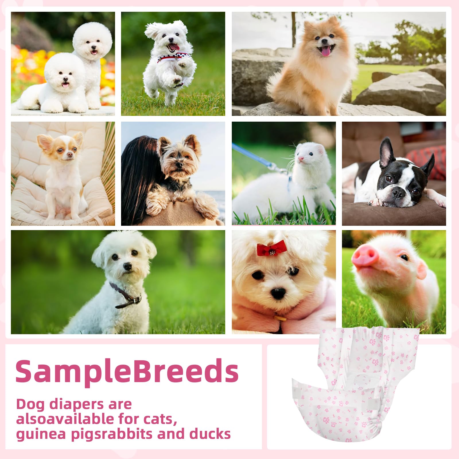 FUNLIYING multi-pet use diaper suitable for cats and dogs.