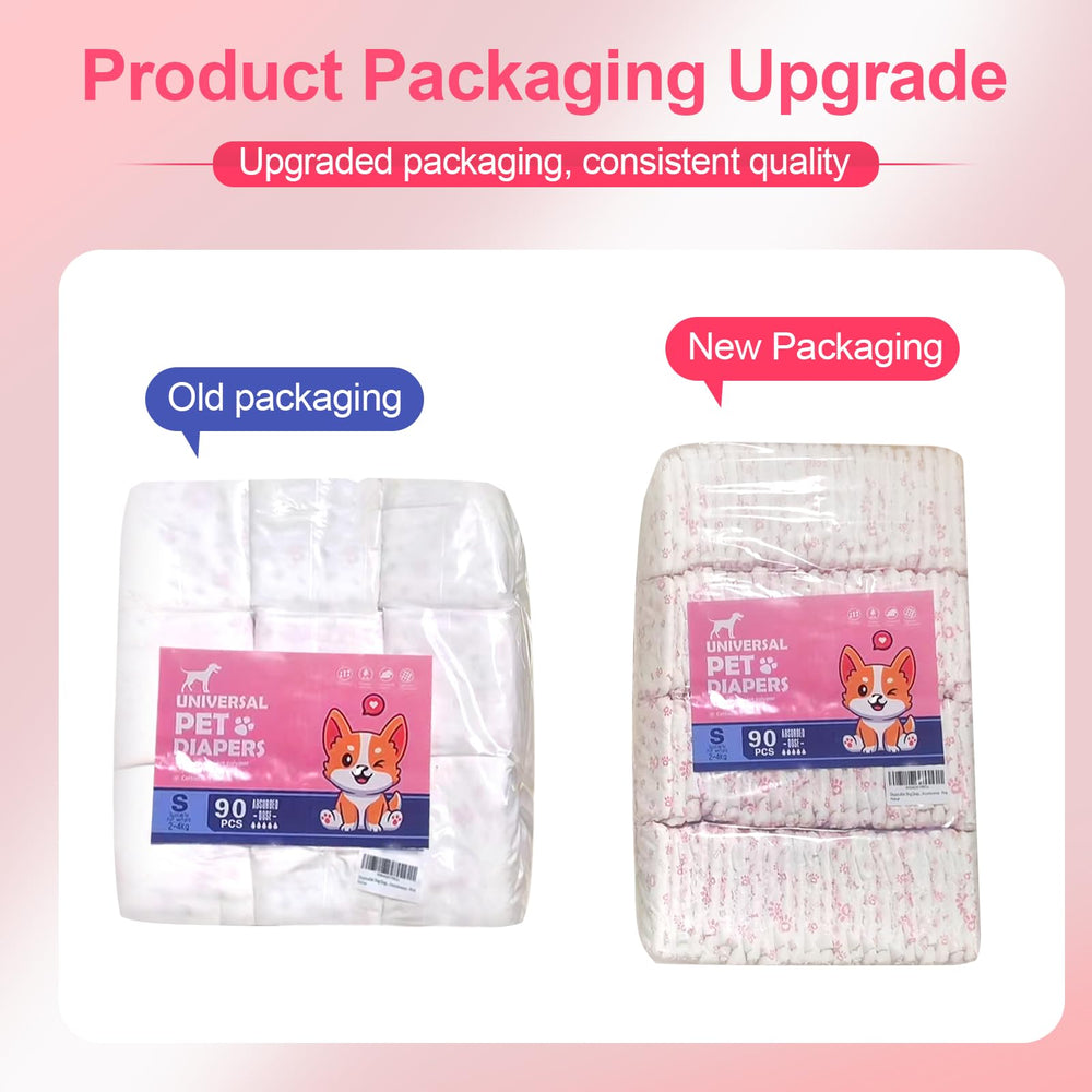 FUNLIYING small-dog diaper with 360-degree leak protection in use.