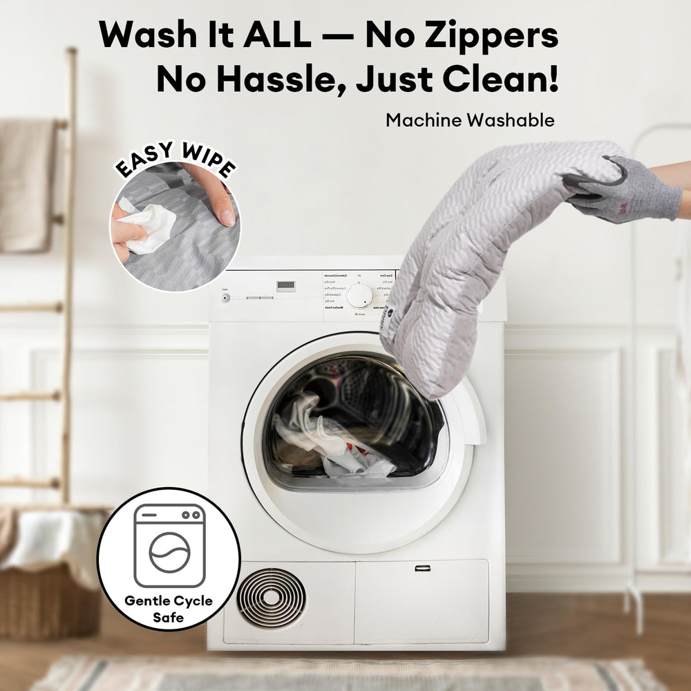 FUNNY FUZZY bed mat machine washable for quick easy cleaning