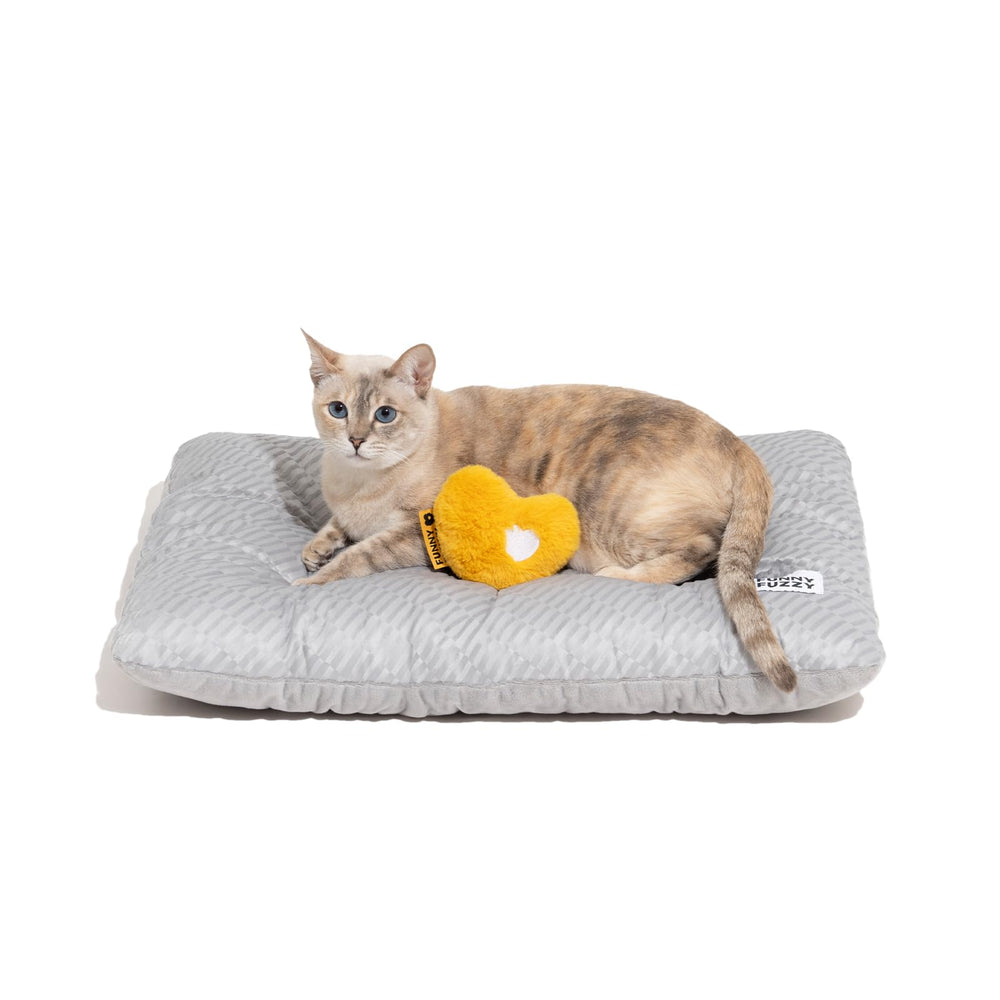 Funny Fuzzy bed mat plush side offers warm, inviting comfort for naps