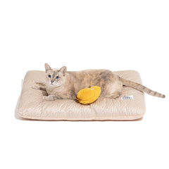 FUNNY FUZZY bed mat plush top view for cozy pet comfort
