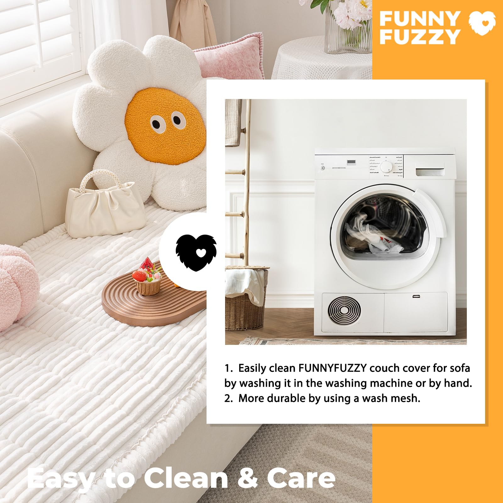 Funny Fuzzy folded for storage, compact and travel-friendly.