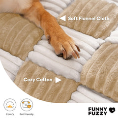 Funny Fuzzy mini sofa design creates a cozy dog bed on your couch.