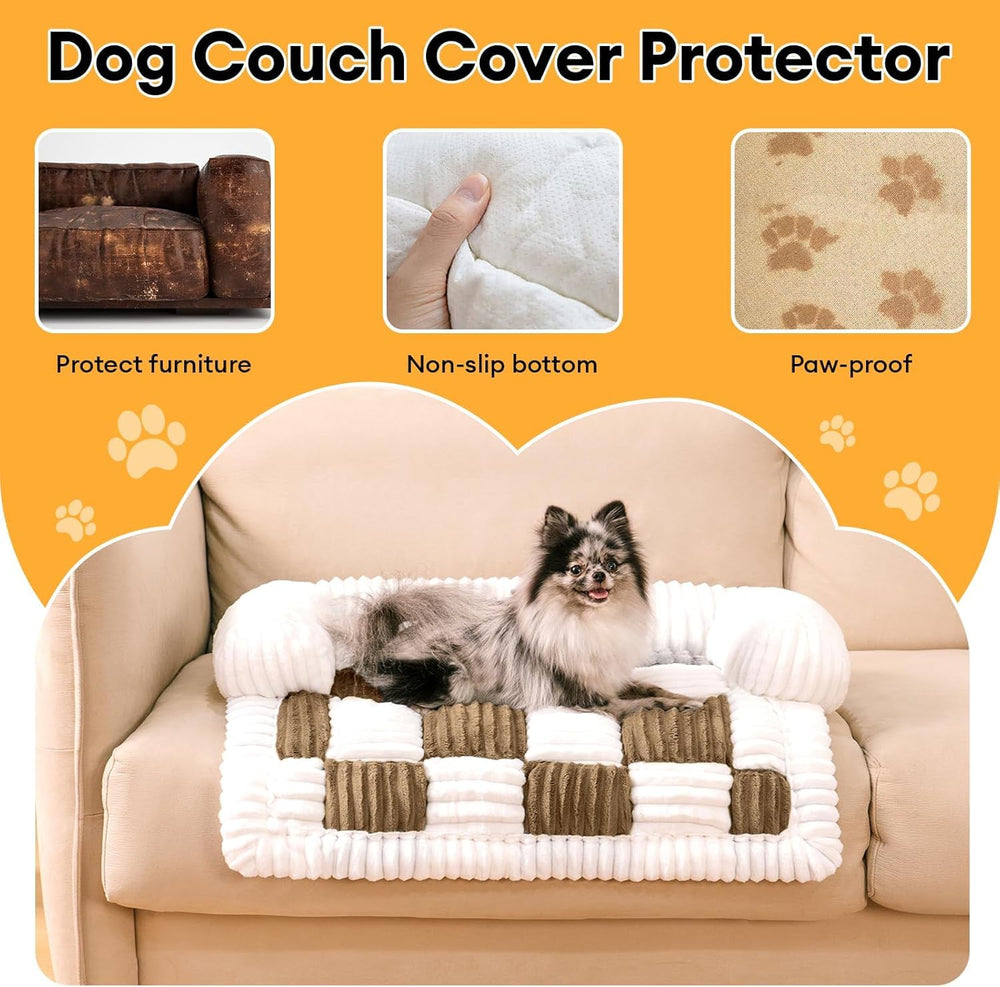 FUNNY FUZZY mini sofa dog bed cushions create a dedicated lounging space