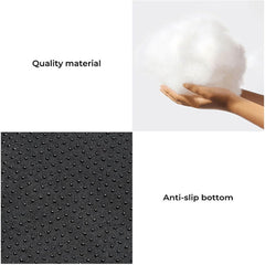 Funny Fuzzy bed features a non-slip bottom to stay in place.