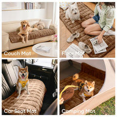 Funny Fuzzy sofa protector safeguards against stains and scratches for long-lasting furniture.