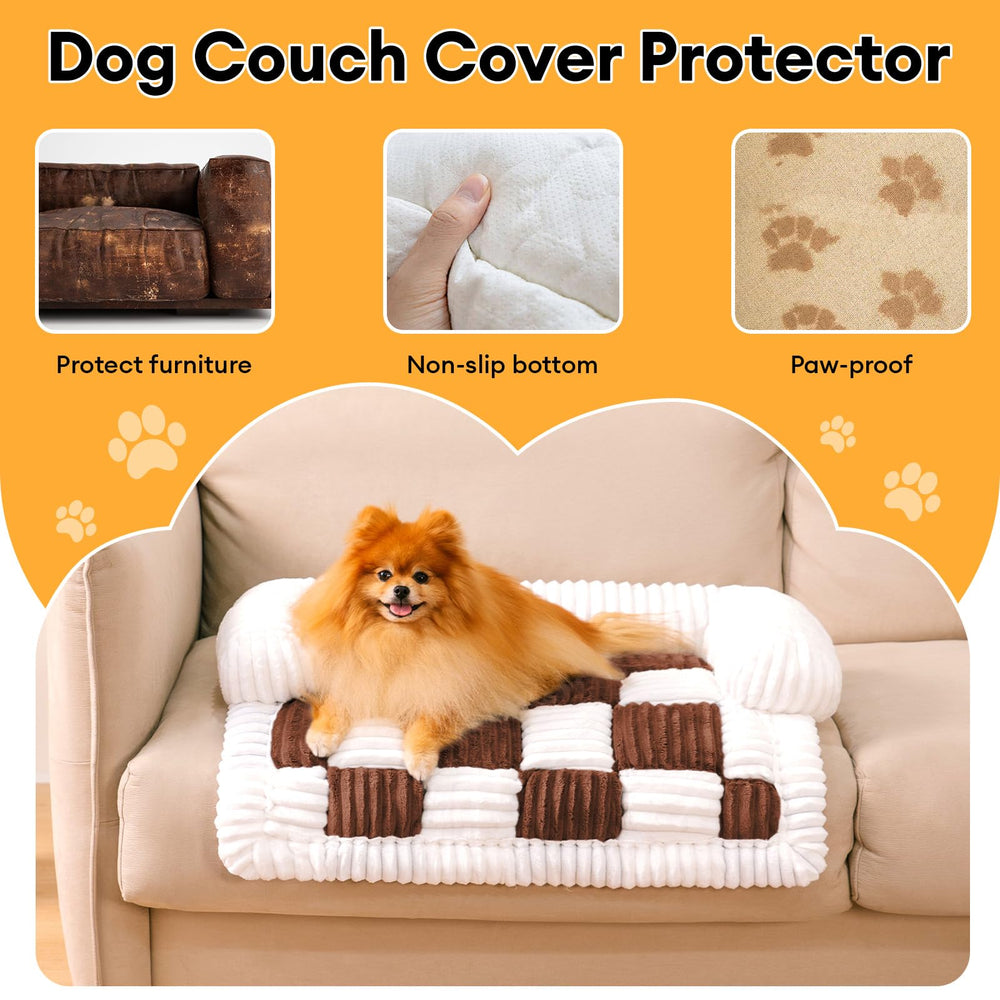 Funny Fuzzy anti-slip-bottom keeps the cover in place on fabric or leather.