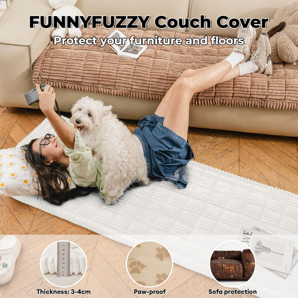 FUNNY FUZZY flannel closeup highlights soft, cozy texture for warm pet snuggles.