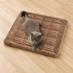 FUNNY FUZZY pet couch cover with soft-flannel fabric for cozy lounging and warmth
