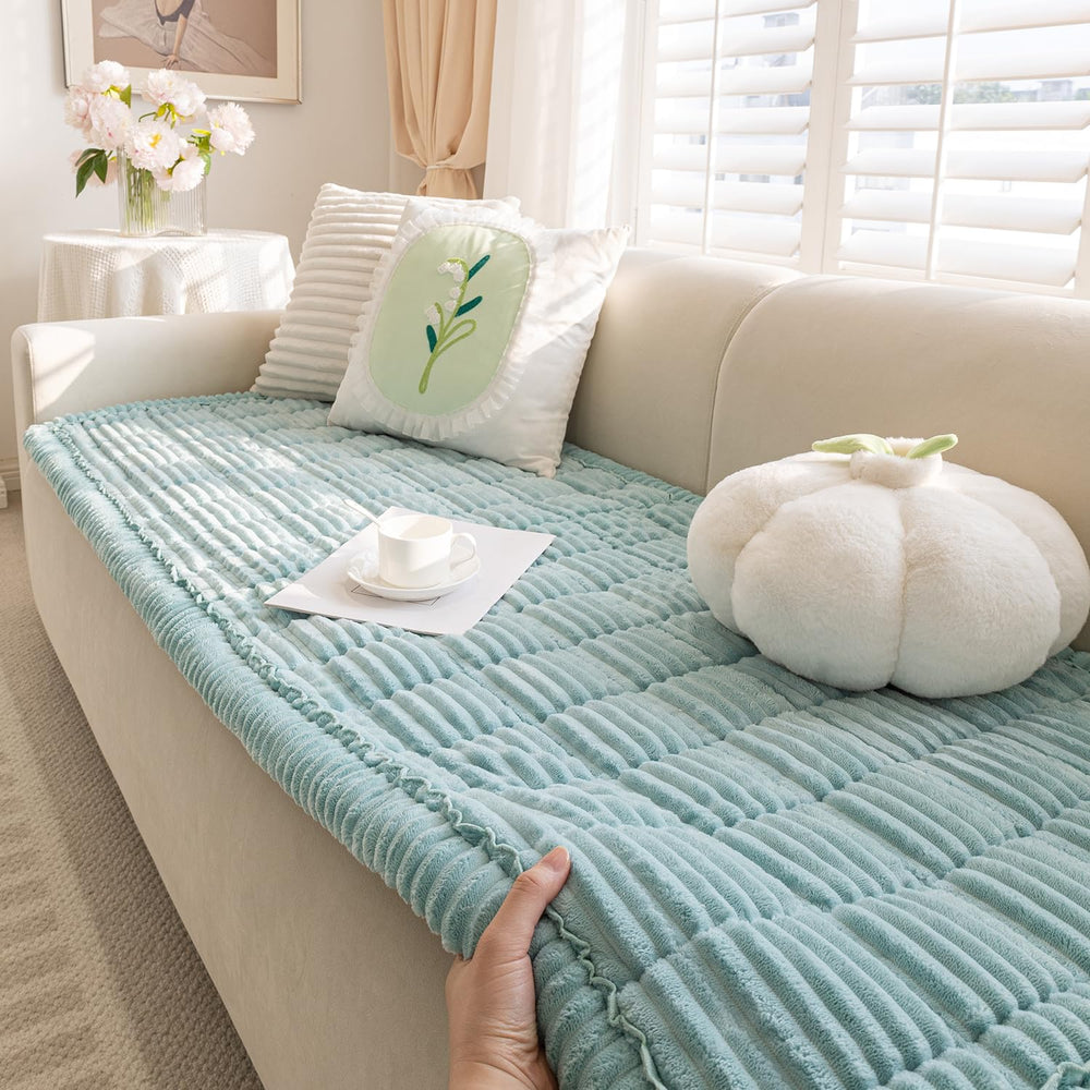 Funny Fuzzy multi-use pet mat doubles as sofa cover and bed.