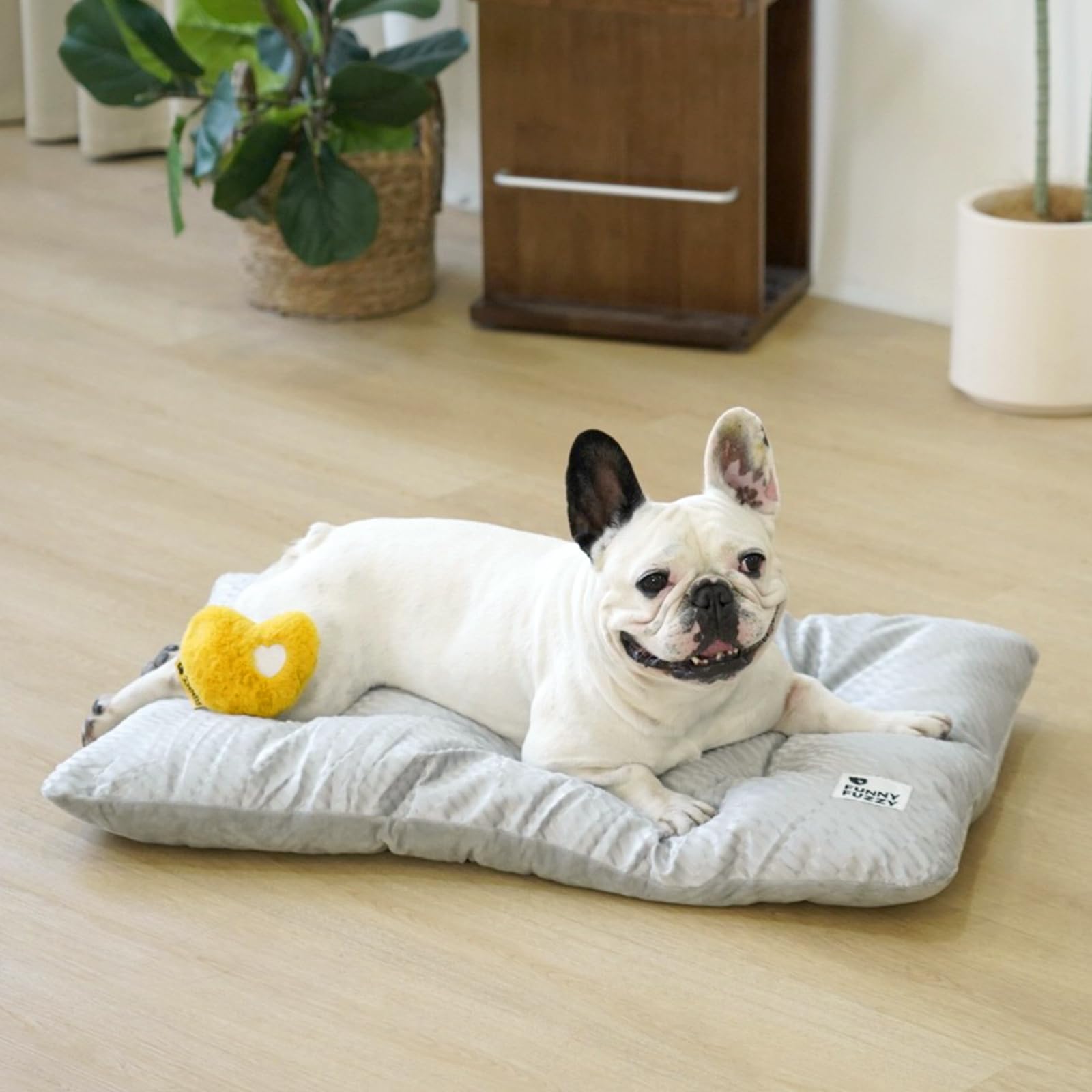 Funny Fuzzy soft cotton filling provides cushioned support for restful naps.