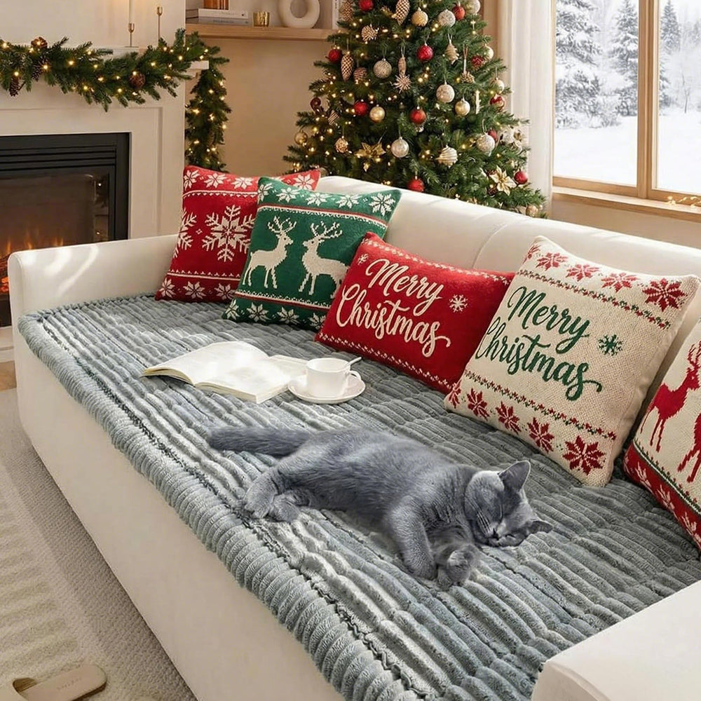 Funny Fuzzy soft-flannel fabric close-up for cozy pet comfort.