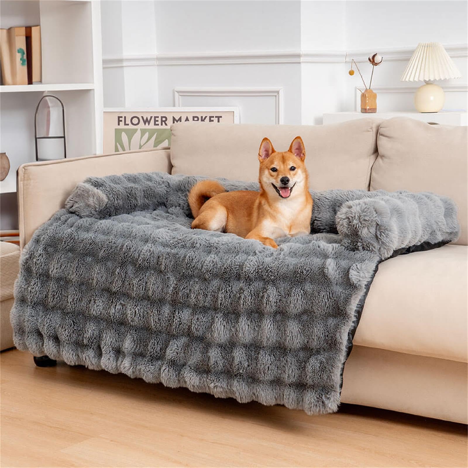 Funny Fuzzy closeup of soft fluffy-material highlights ultra-soft texture for comfort.