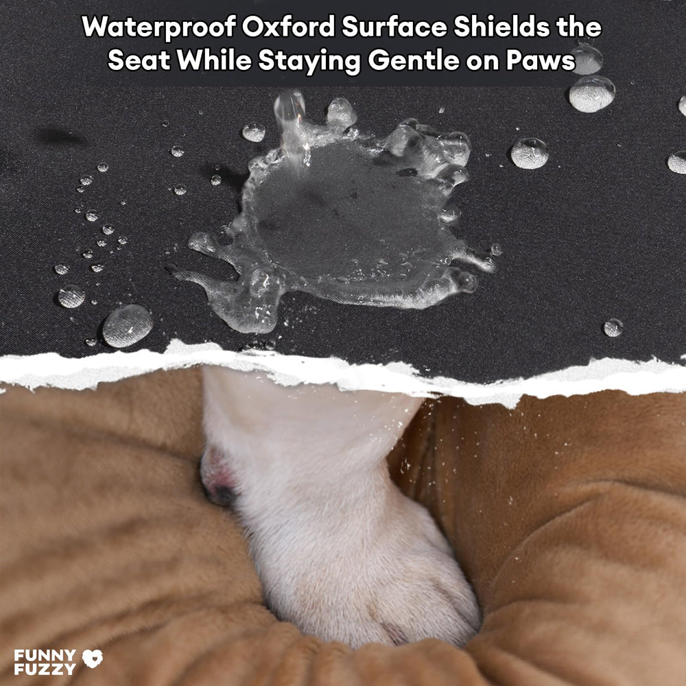 Funny Fuzzy durable waterproof fabric stands up to wear and weather.