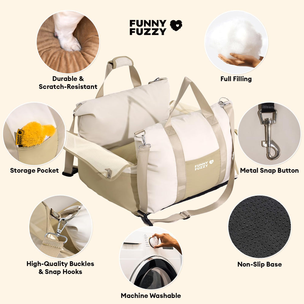 Funny Fuzzy non-slip bottom, helps prevent sliding on bumpy roads.