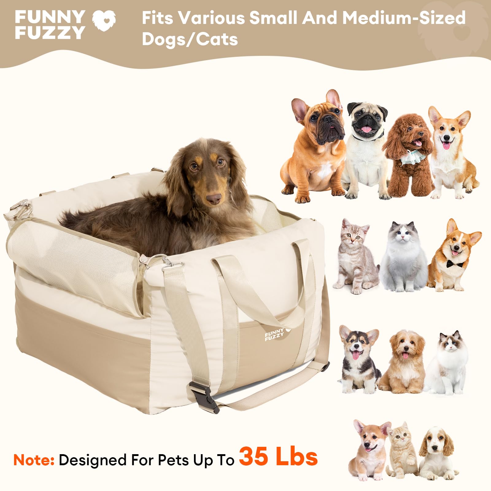 Funny Fuzzy removable cover, machine washable for quick cleanup.