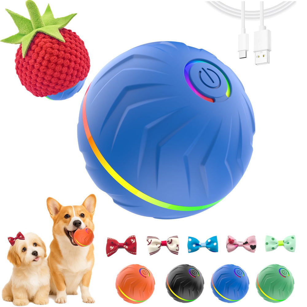 FUNNYDUCK T01 interactive ball in action keeps dogs engaged