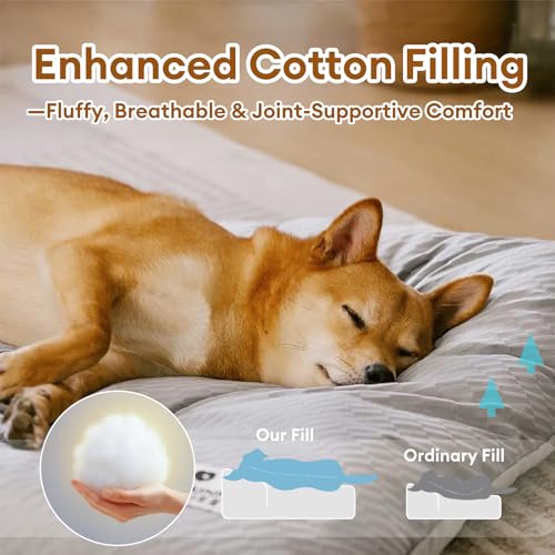 Funny Fuzzy pet bed size XL offers spacious rest for larger dogs.