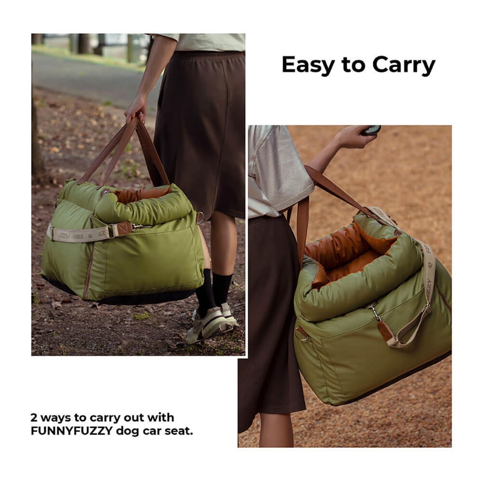 FUNNYFUZZY fits pets up to 35 lbs for portable use
