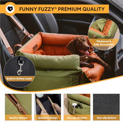 FUNNYFUZZY waterproof faux-leather fabric protects interiors and cleans easily
