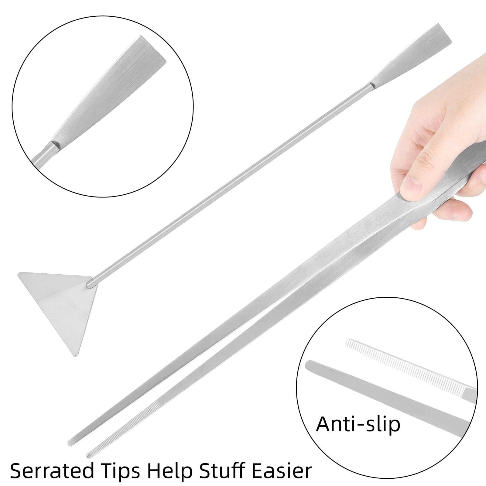 Funnytek curved tweezers 15in for gentle plant handling