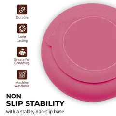 Fur-Brained slow feeder bowls non-slip-base keeps bowls steady on any surface.