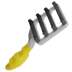 FUR4 deshedding brush top view highlights gentle fur removal for short-haired cats.