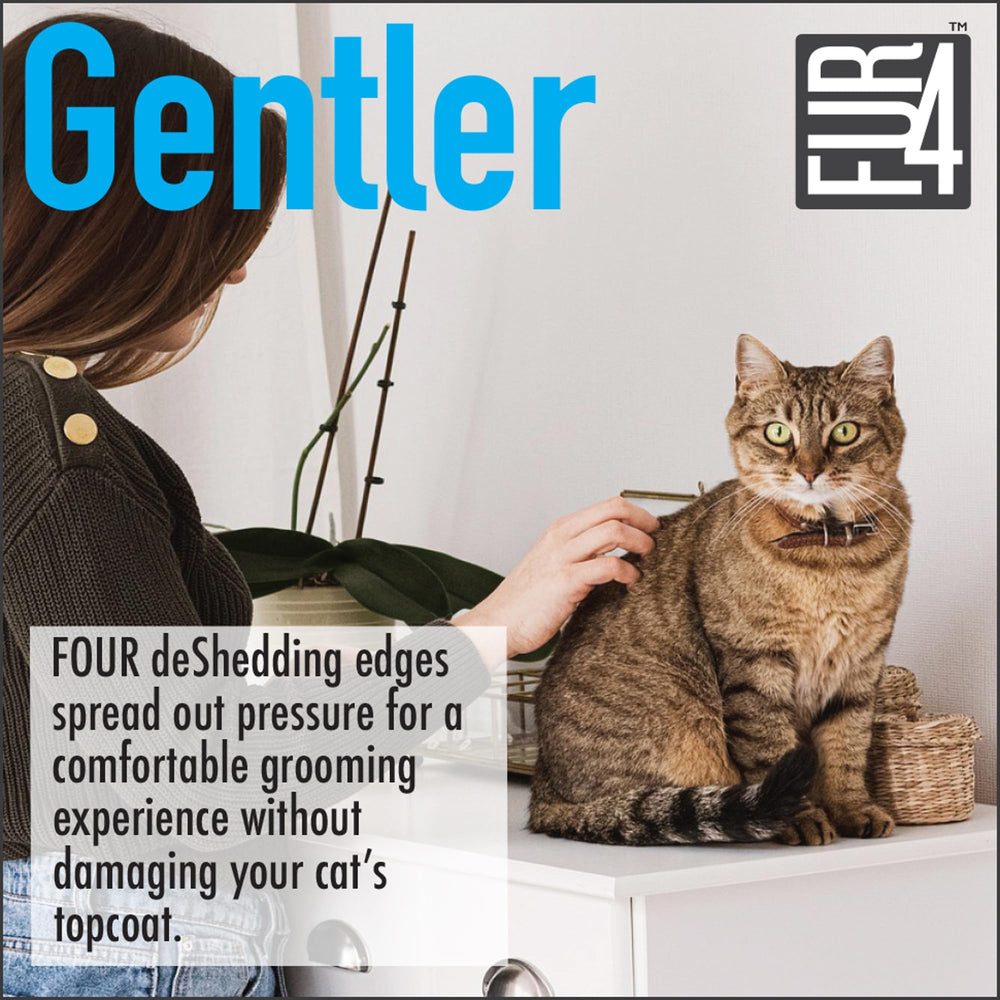 FUR4 four edges coverage demonstrates expanded de-shedding area for faster results.